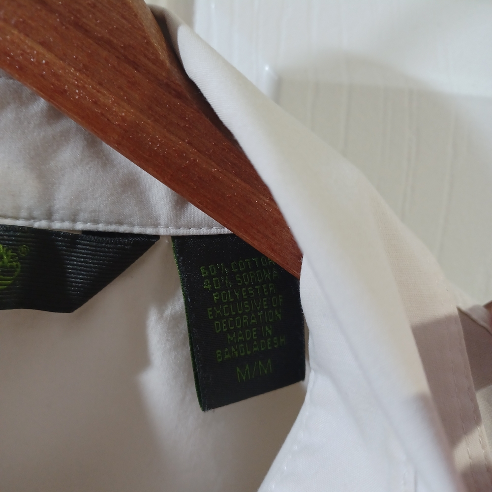 Timberland Beige Short Sleeve Button-Up Shirt - Picture 3 of 7